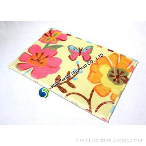 Pattern Printed House /Table mat, Living Room Pad Blue and